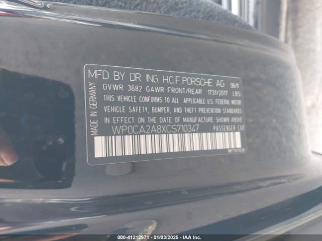 2012 PORSCHE BOXSTER WP0CA2A8XCS710347 Photo 8