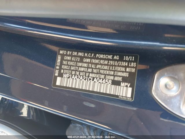 2012 PORSCHE CAYENNE WP1AA2A21CLA04458 Photo 8