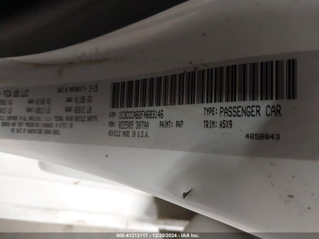 1C3CCCAB2FN683146 Chrysler 200 Limited