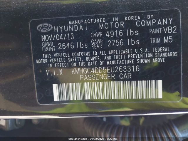 KMHGC4DD5EU263316 Hyundai Genesis 3.8