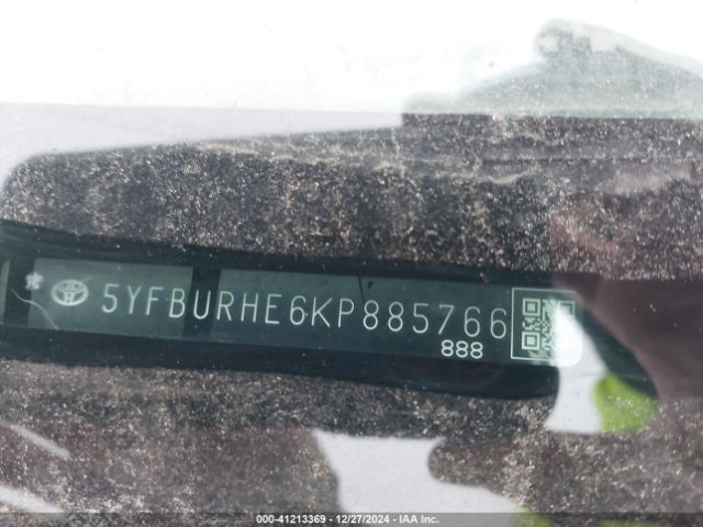 5YFBURHE6KP885766 Toyota Corolla L/le/xle/se/xse
