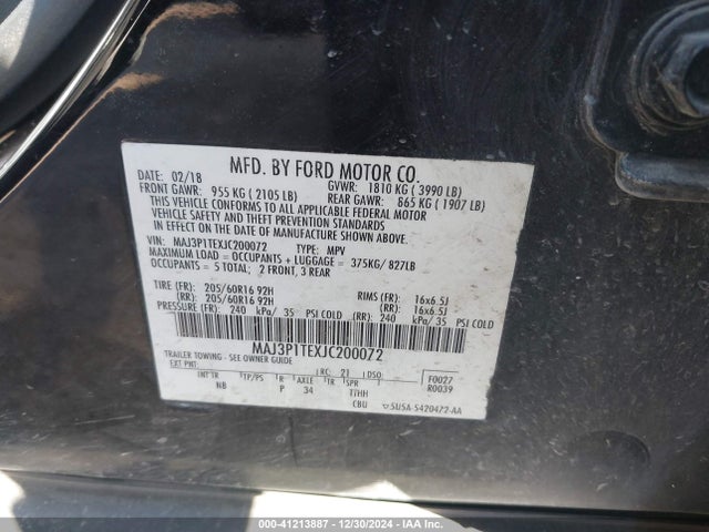 Ford Ecosport Se 2018 MAJ3P1TEXJC200072 Image 9