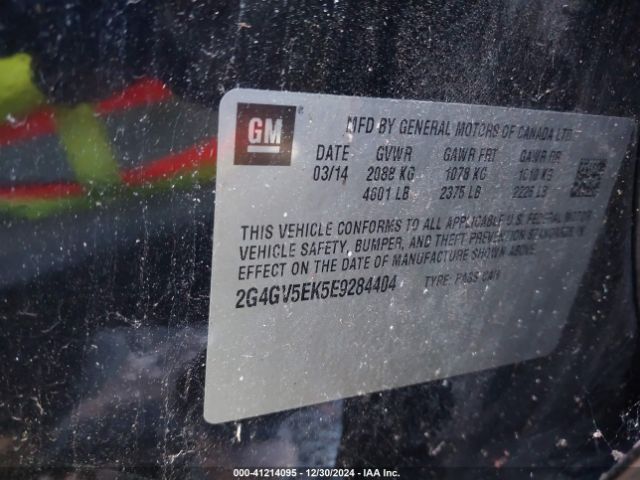 2G4GV5EK5E9284404 Buick Regal 1fl
