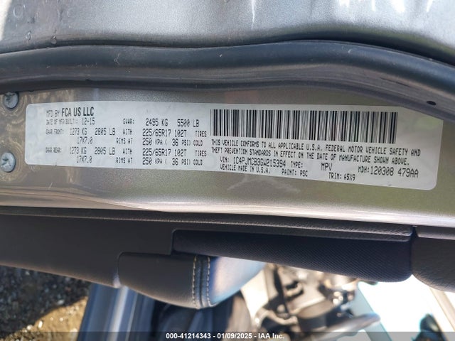 Jeep Cherokee Latitude 2016 1C4PJMCB3GW215394 Image 9