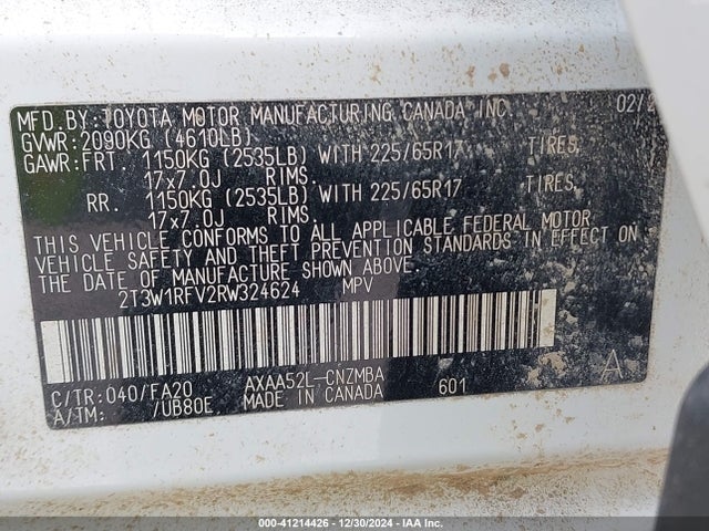 Toyota Rav4 Xle 2024 2T3W1RFV2RW324624 Image 9
