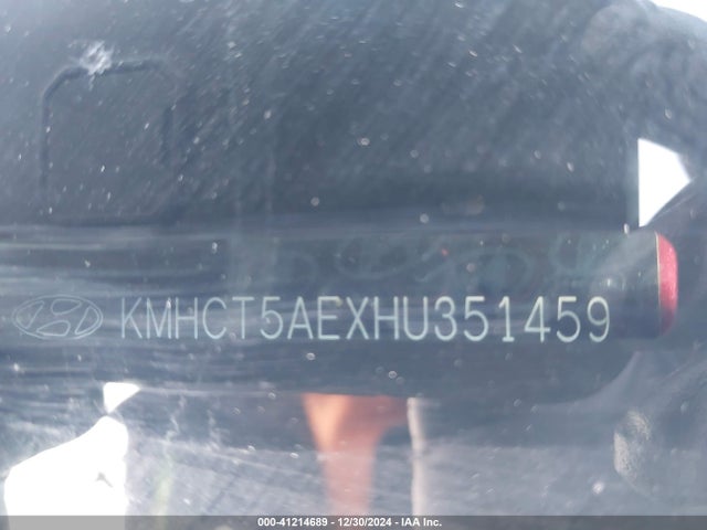 KMHCT5AEXHU351459 Hyundai ACCENT SE
