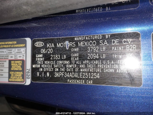 KIA Forte Gt-line 2020 3KPF34AD4LE251254 Image 9