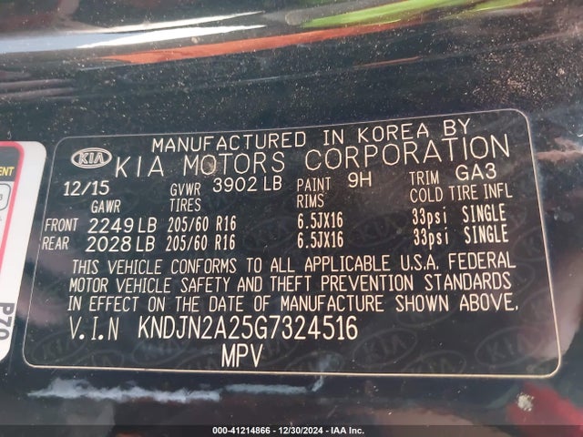 KNDJN2A25G7324516 KIA Soul