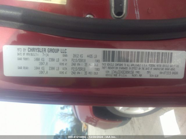 1C4NJCEA3ED890158 Jeep Compass Latitude