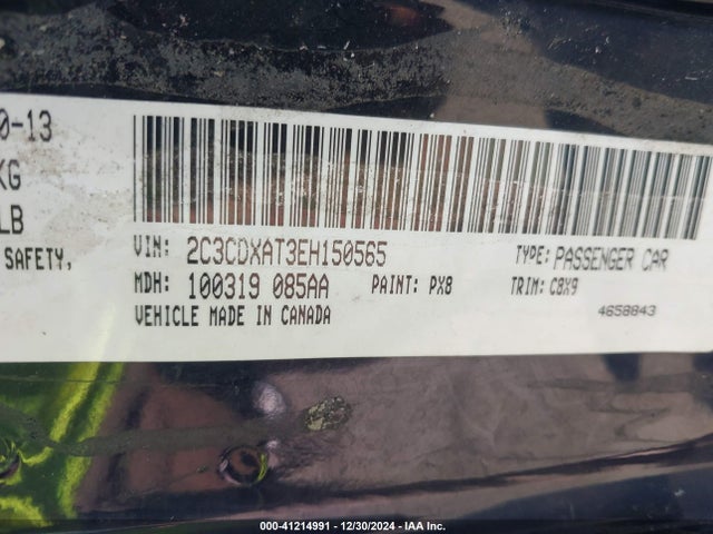 2C3CDXAT3EH150565 Dodge Charger Police