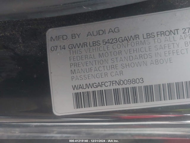 2015 AUDI A7 WAUWGAFC7FN009803 Photo 8