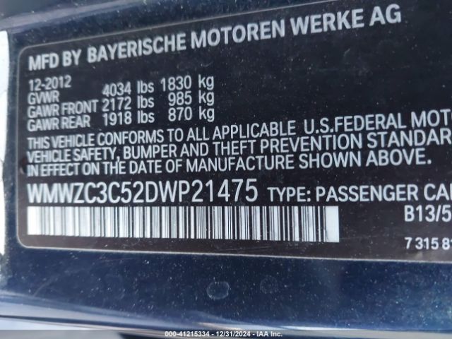 2013 MINI COOPER WMWZC3C52DWP21475 Photo 8