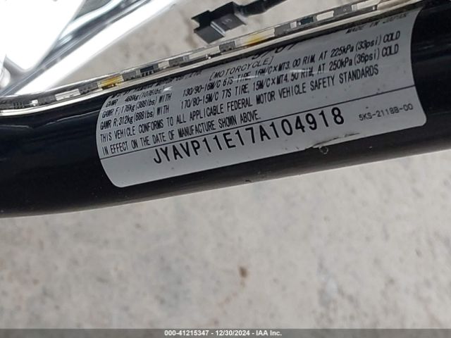 2007 YAMAHA XVS1100 JYAVP11E17A104918 Photo 9