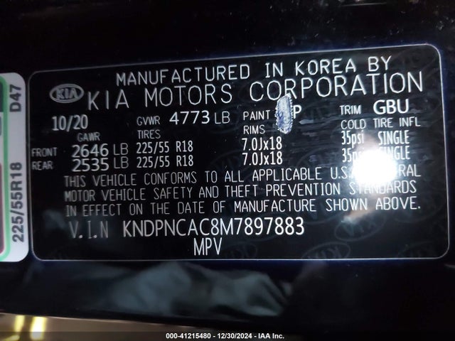 KIA Sportage Ex 2021 KNDPNCAC8M7897883 Image 9