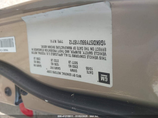 2006 CADILLAC DTS 1G6KD57Y66U118712 Photo 8