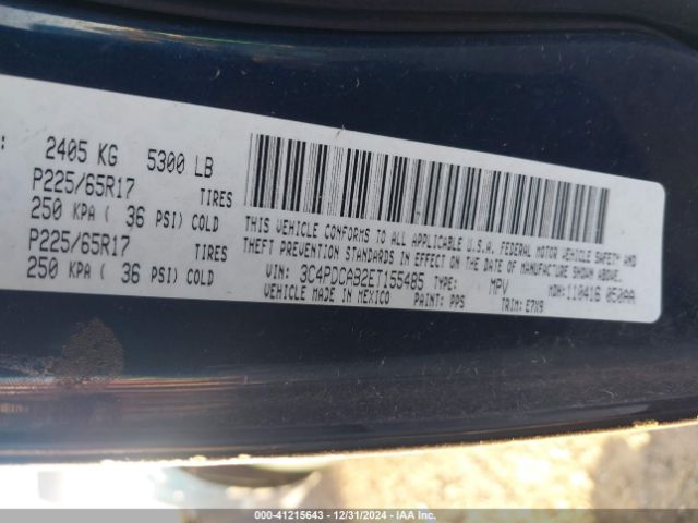 3C4PDCAB2ET155485 Dodge JOURNEY SE