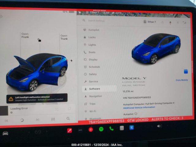 7SAYGAEEXPF966153 Tesla Model Y Awd/long Range Dual Motor All-wheel Drive