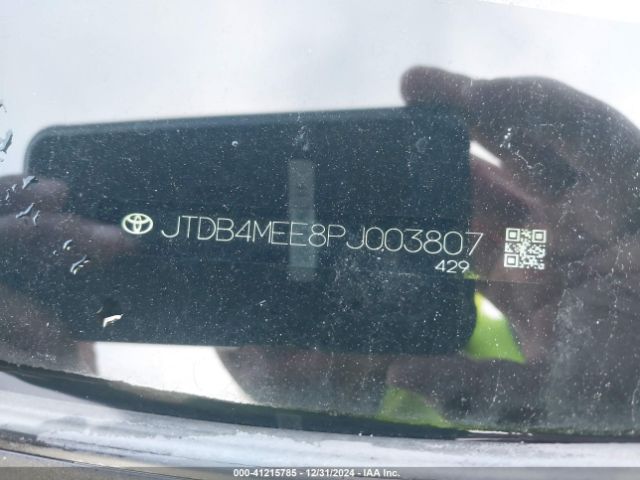 JTDB4MEE8PJ003807 Toyota COROLLA LE