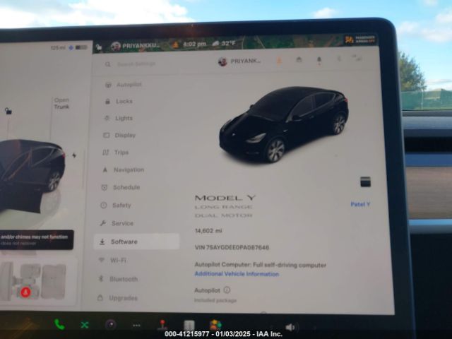 7SAYGDEE0PA087646 Tesla Model Y Awd/long Range Dual Motor All-wheel Drive