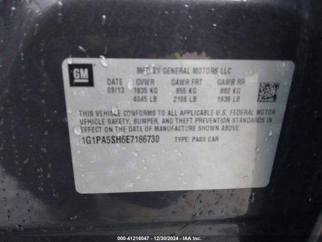 Chevrolet Cruze Ls Auto 2014 1G1PA5SH6E7186730 Image 9