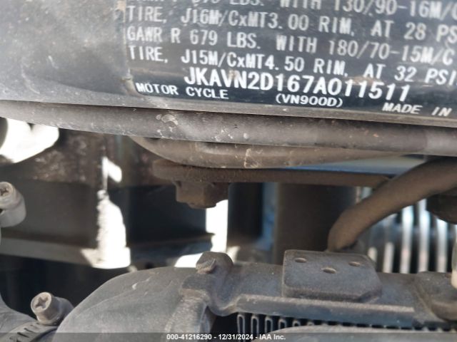 2007 KAWASAKI VN900 JKAVN2D167A011511 Photo 9