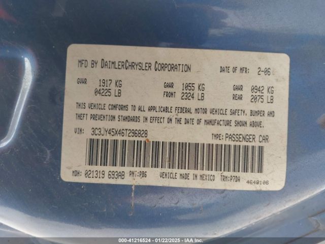 2006 CHRYSLER PT CRUISER 3C3JY45X46T296828 Photo 8