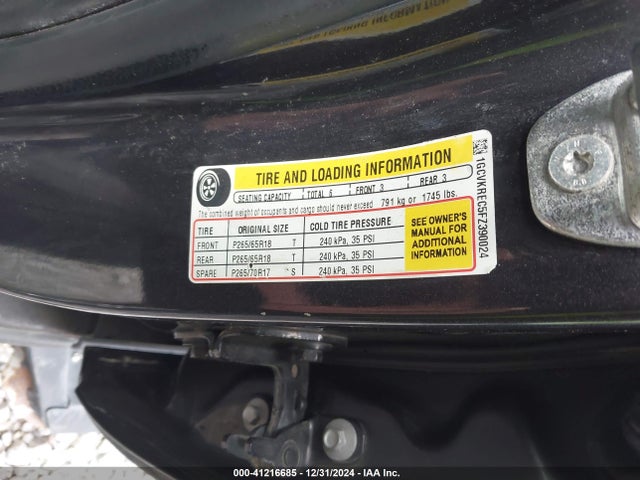 Chevrolet Silverado 1500 2lt 2015 1GCVKREC5FZ390024 Image 9