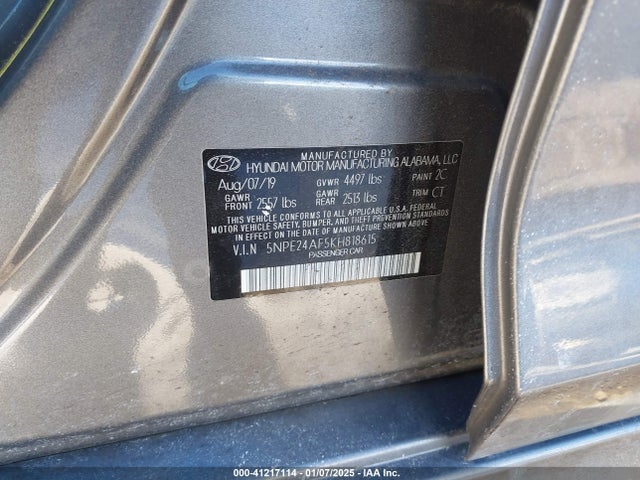 Hyundai SONATA SE 2019 5NPE24AF5KH818615 Image 9