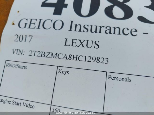 2017 LEXUS RX 350 2T2BZMCA8HC129823 Photo 8