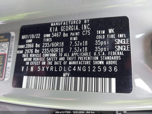 KIA Sorento X-line S 2022 5XYRLDLC4NG125936 Image 9