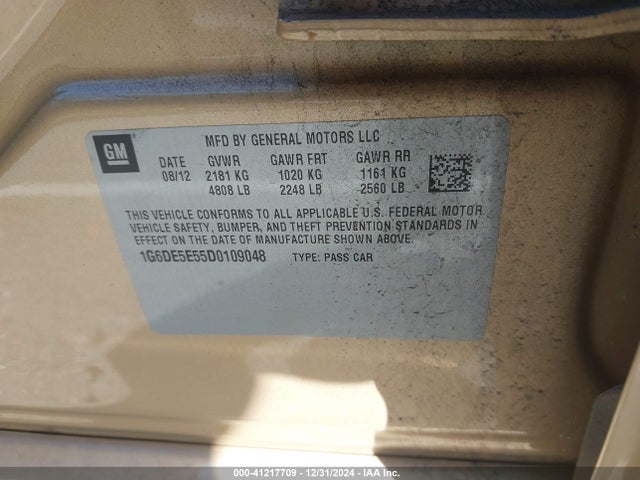 2013 CADILLAC CTS 1G6DE5E55D0109048 Photo 8