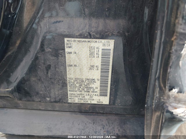 Nissan Altima 2.5 Sv 2015 1N4AL3AP8FC182746 Image 9