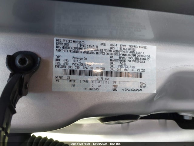 1FADP5CU8EL508415 Ford C-max Energi Sel