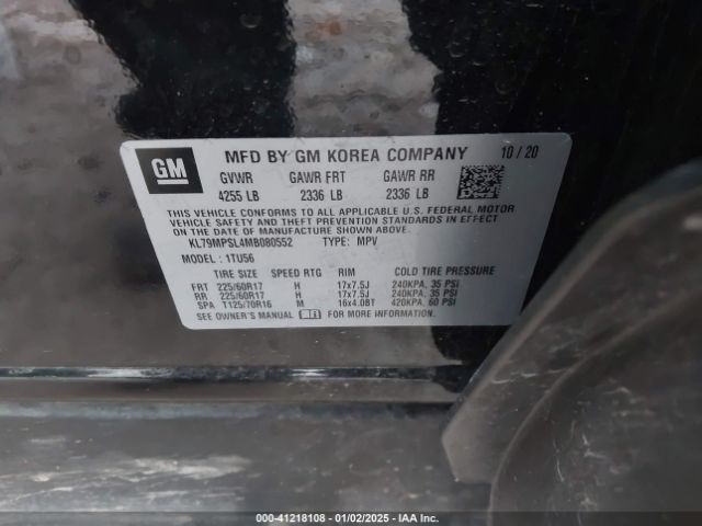 2021 CHEVROLET TRAILBLAZER KL79MPSL4MB080552 Photo 8