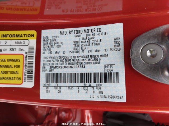 3FMCR9B60RRE36753 Ford Bronco Sport Big Bend