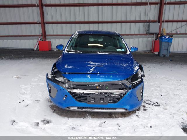 KMHC65LC1JU064844 Hyundai Ioniq Hybrid Blue