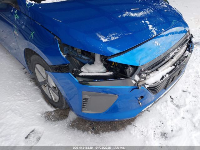 KMHC65LC1JU064844 Hyundai Ioniq Hybrid Blue