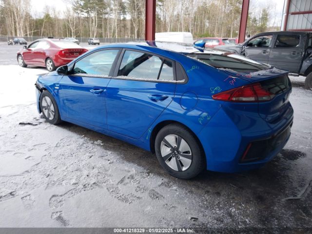 KMHC65LC1JU064844 Hyundai Ioniq Hybrid Blue