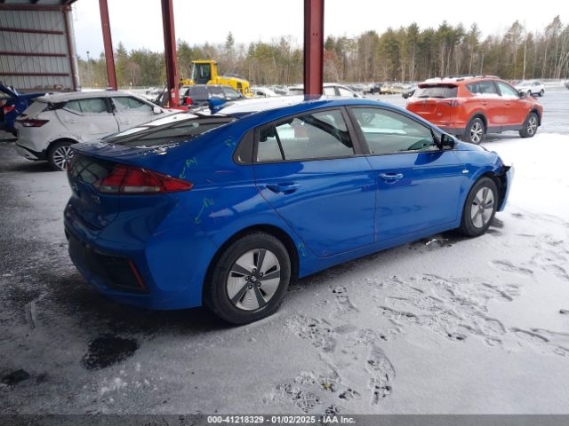 KMHC65LC1JU064844 Hyundai Ioniq Hybrid Blue