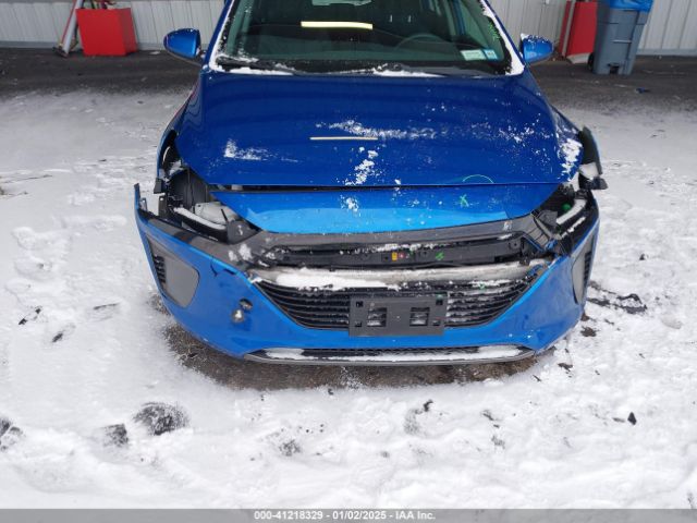 KMHC65LC1JU064844 Hyundai Ioniq Hybrid Blue