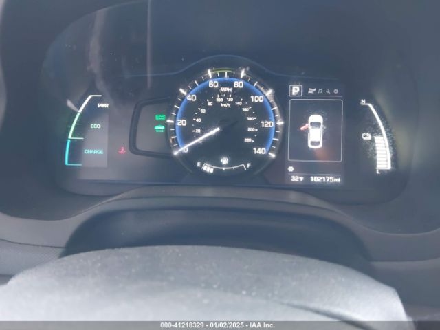 KMHC65LC1JU064844 Hyundai Ioniq Hybrid Blue