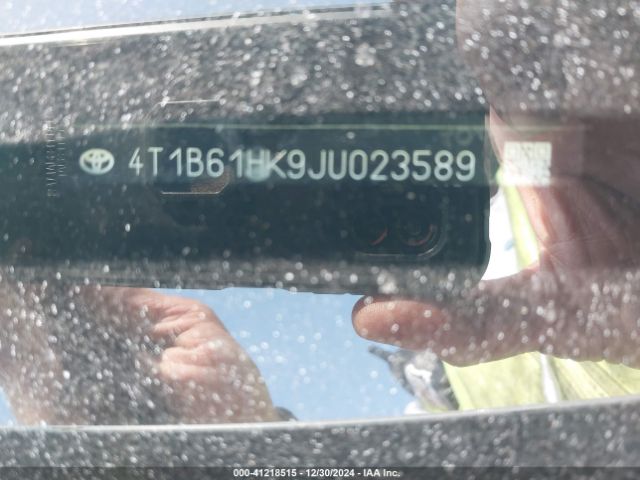 4T1B61HK9JU023589 Toyota CAMRY XSE