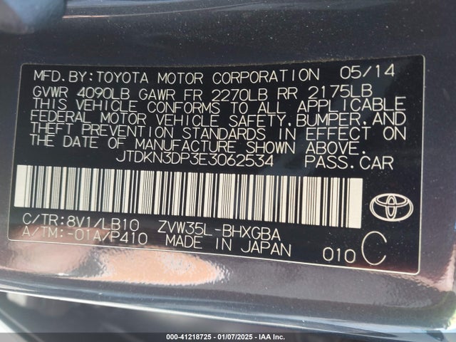 Toyota Prius Plug-in Advanced 2014 JTDKN3DP3E3062534 Image 9