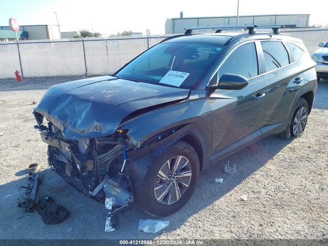 KM8JBCA18NU075449 Hyundai Tucson Hybrid Blue
