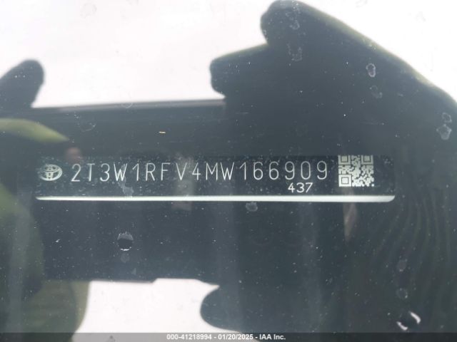 2T3W1RFV4MW166909 Toyota Rav4 Xle