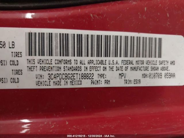 3C4PDCBG2ET188822 Dodge Journey Sxt