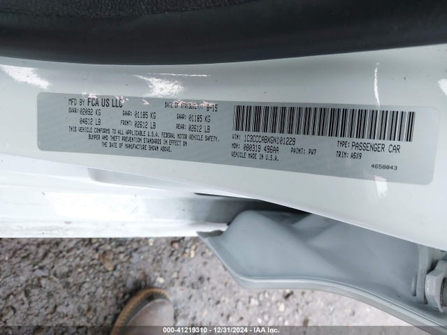 Chrysler 200 Limited 2016 1C3CCCABXGN101229 Image 9