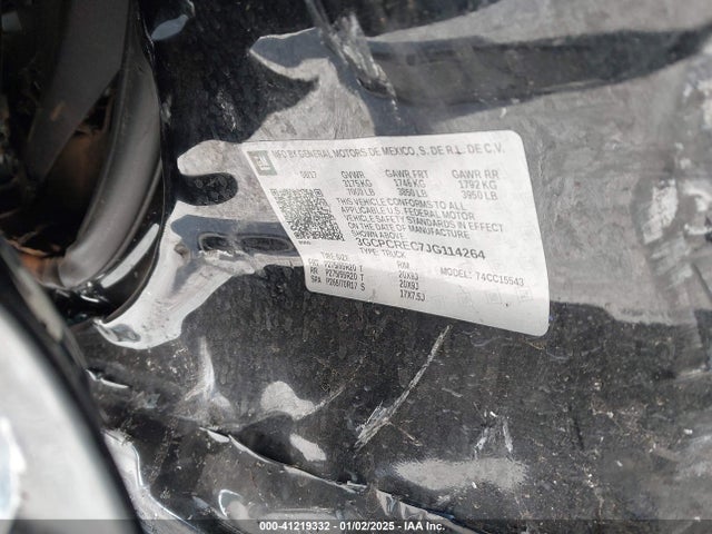 3GCPCREC7JG114264 Chevrolet l83 - sidi: spark ignited direct injection, vvt: variable valve timing, afm, e85 max, alum