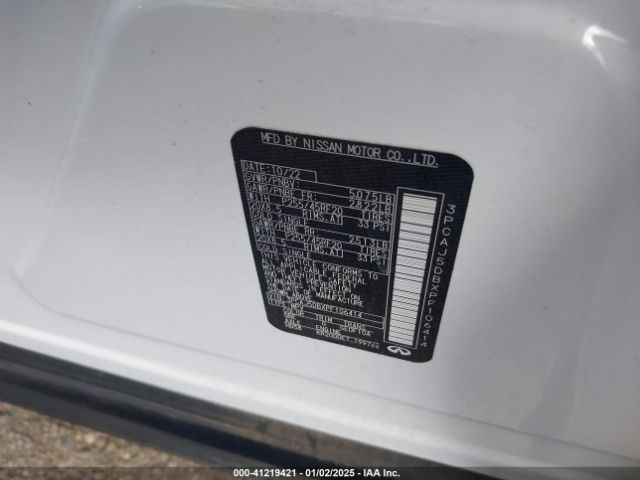 3PCAJ5DBXPF106414 Infiniti Qx50 Autograph Awd