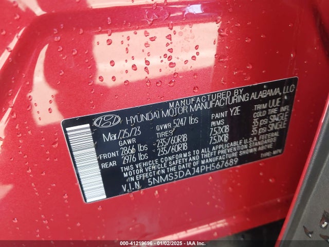 Hyundai Santa Fe Sel Premium 2023 5NMS3DAJ4PH567689 Image 9